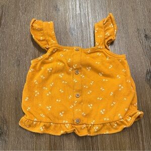 4/20$ Carter's Orange Baby Tank Top Blouse Shirt size 24 months